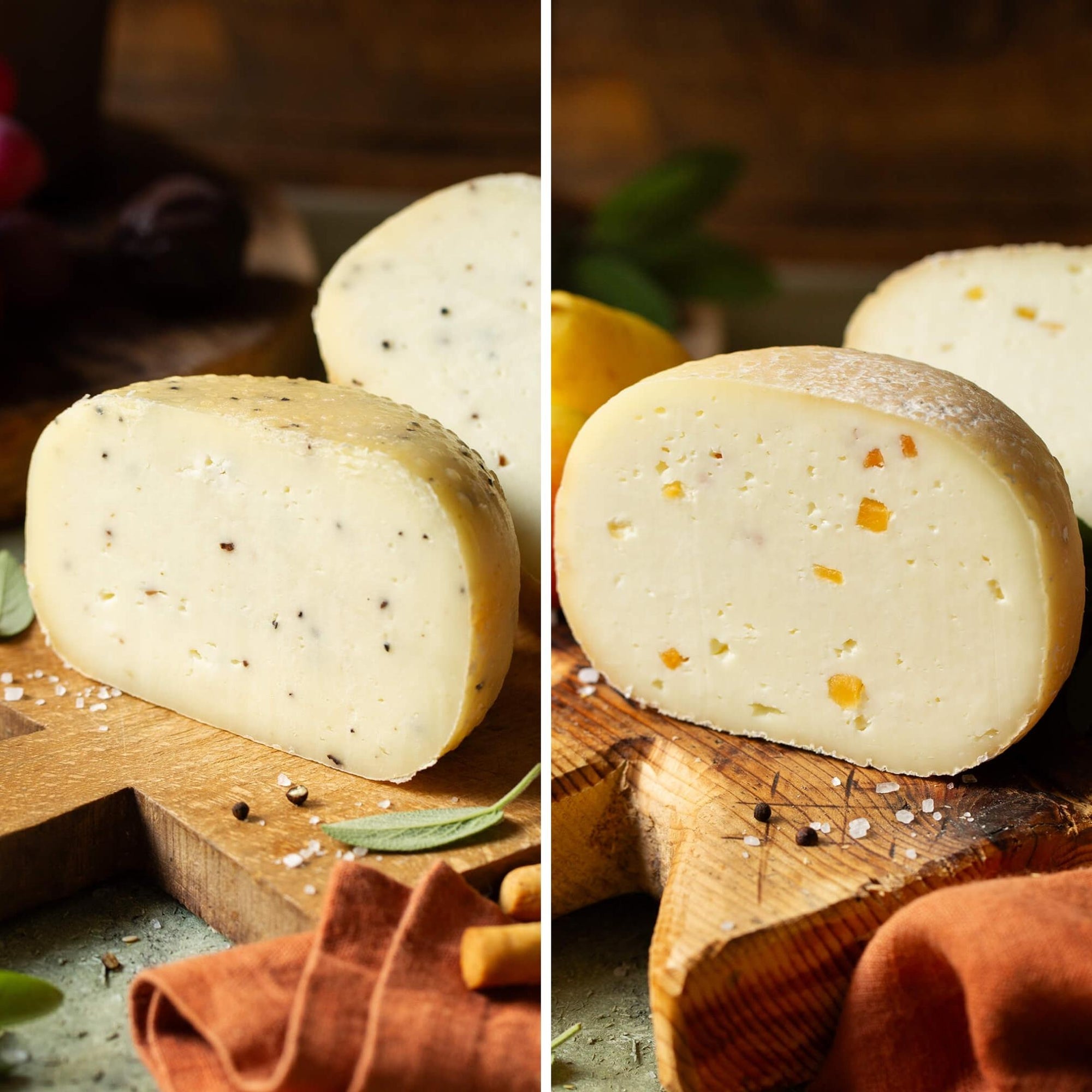 Flavored Pecorino Duo (Truffle and Pear)