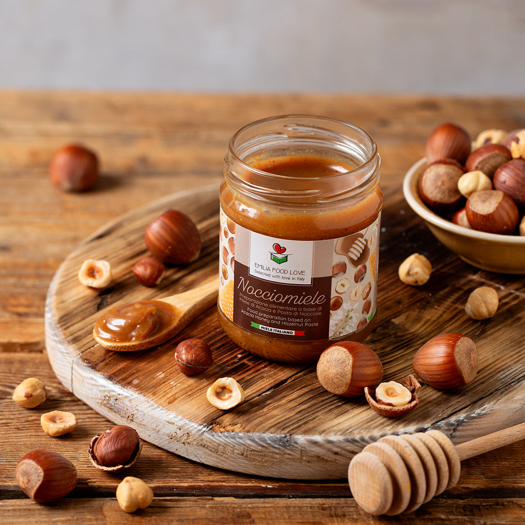 Nocciomiele - Acacia Honey and Hazelnut Paste Preparation