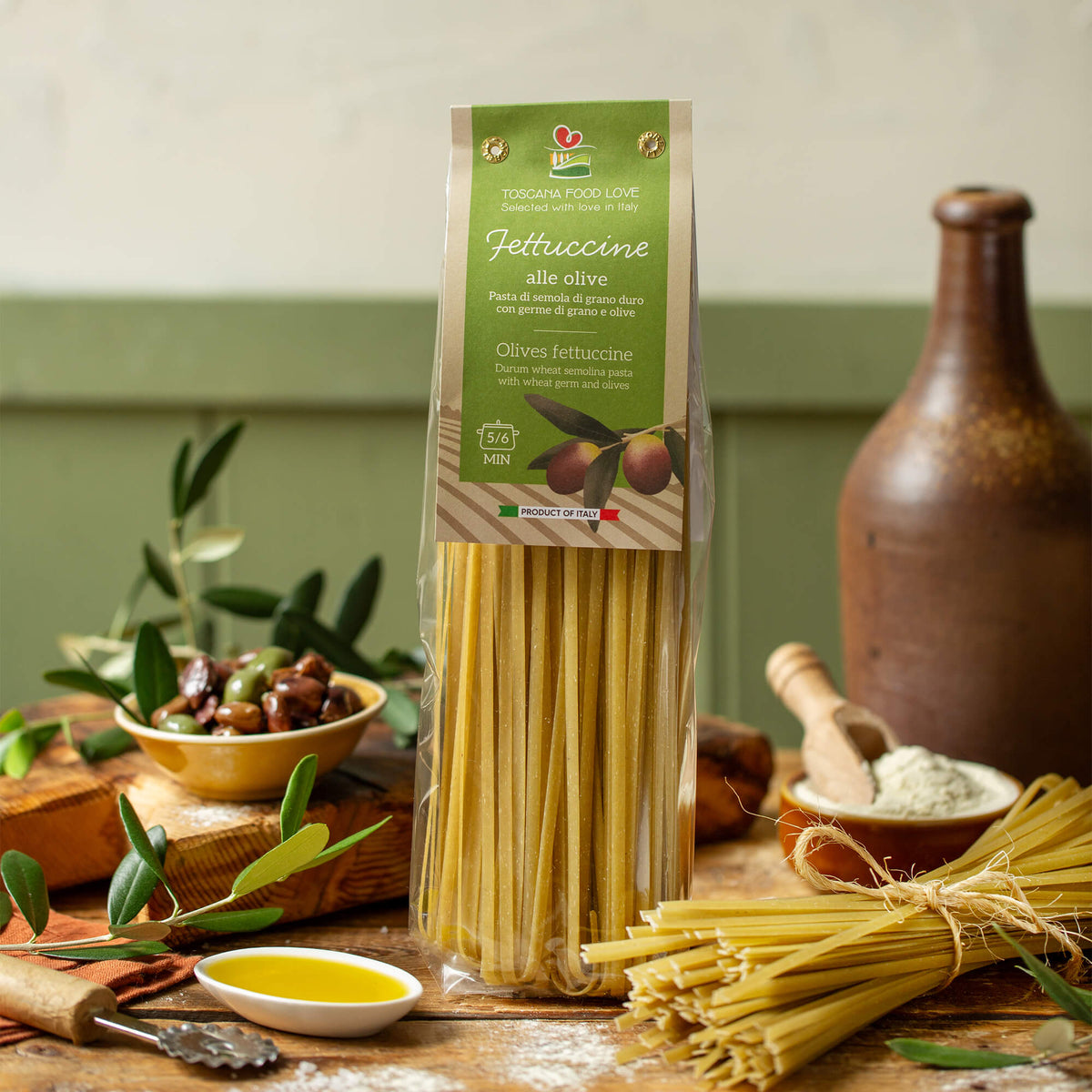 Olives Fettuccine (4 Pack) - EMILIA FOOD LOVE Selected with love in Italy