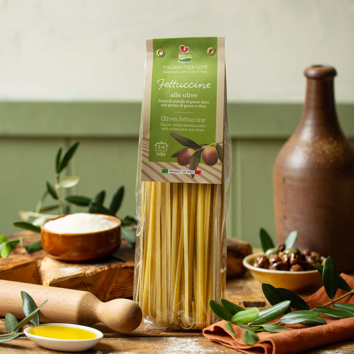Olives Fettuccine (4 Pack) - EMILIA FOOD LOVE Selected with love in Italy