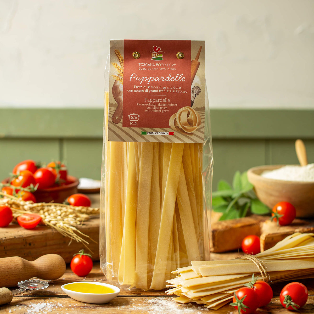 Pappardelle with Wheat Germ (2 Pack) - EMILIA FOOD LOVE Selected with love in Italy