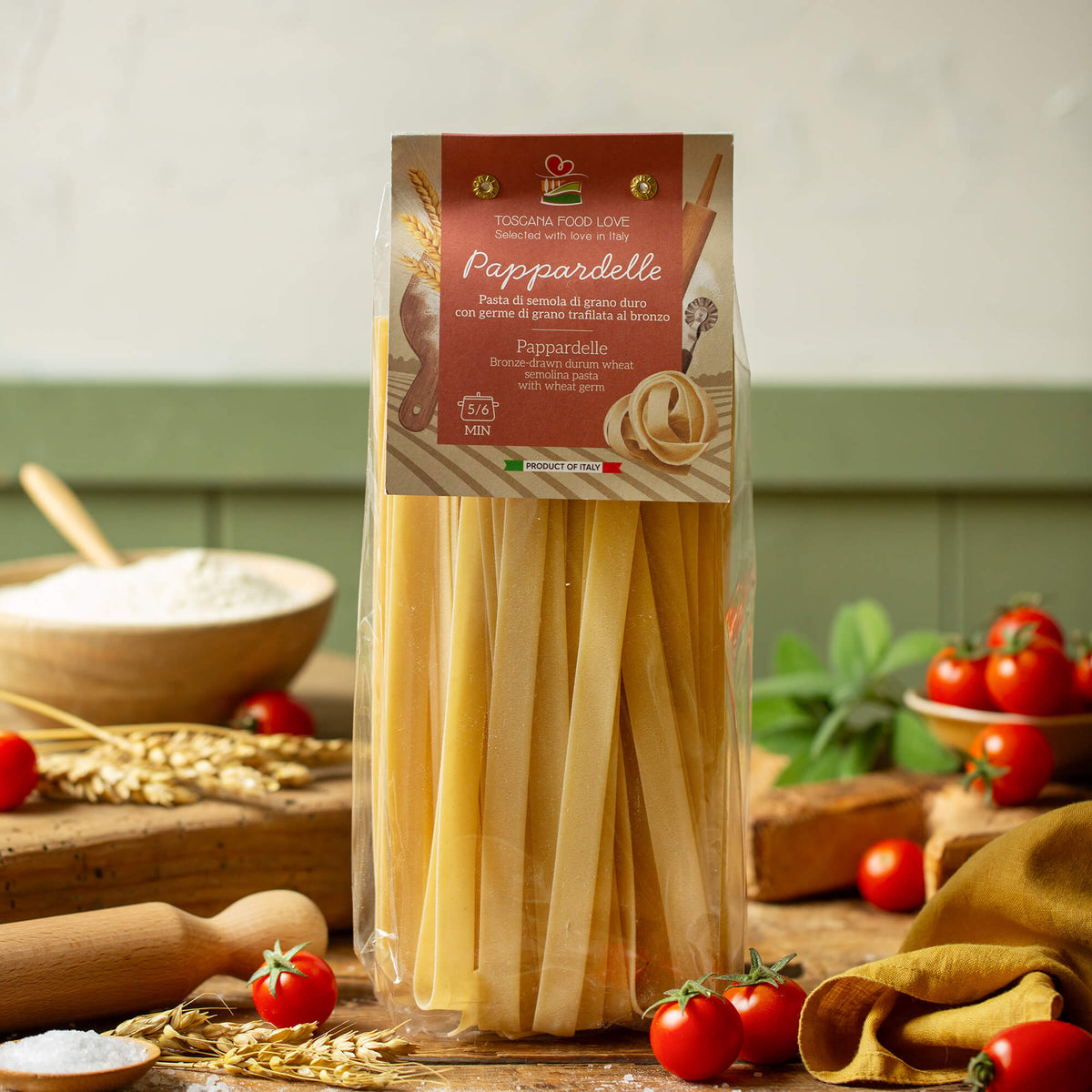 Pappardelle with Wheat Germ (2 Pack) - EMILIA FOOD LOVE Selected with love in Italy