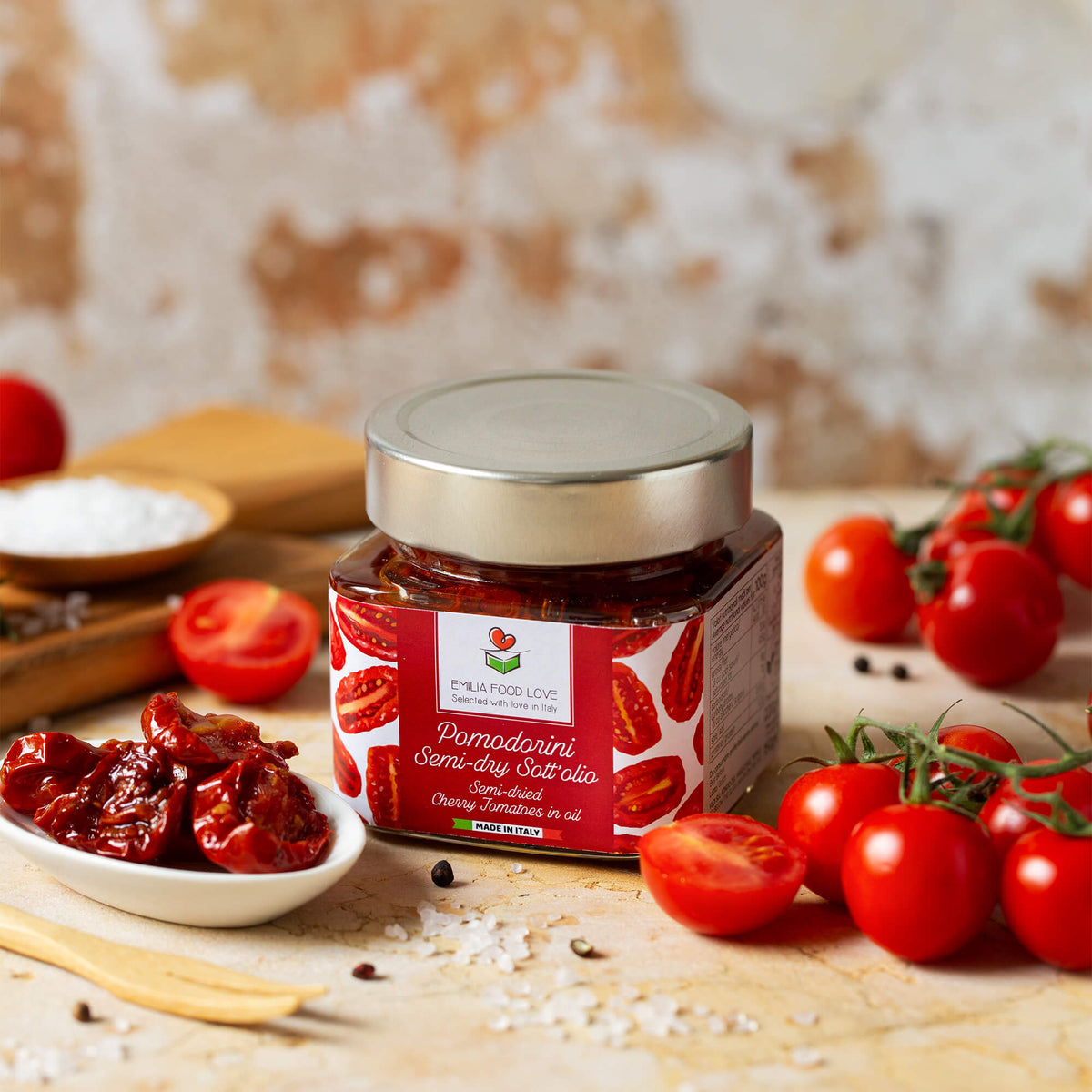 Semi-Dry Cherry Tomatoes - EMILIA FOOD LOVE Selected with love in Italy