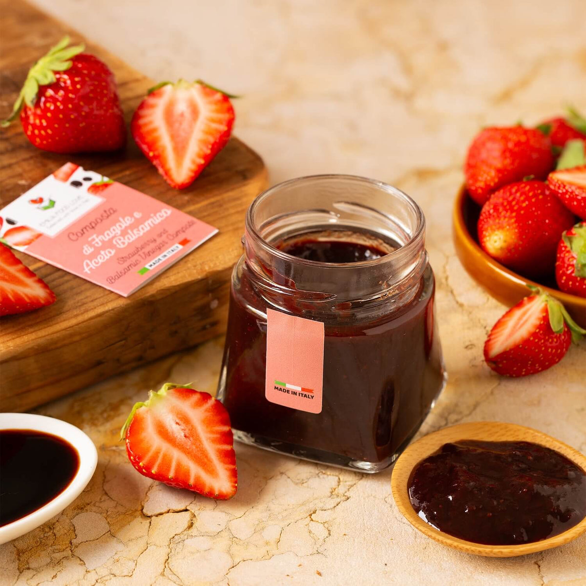 Strawberry and Balsamic Compote - EMILIA FOOD LOVE Selected with love in Italy