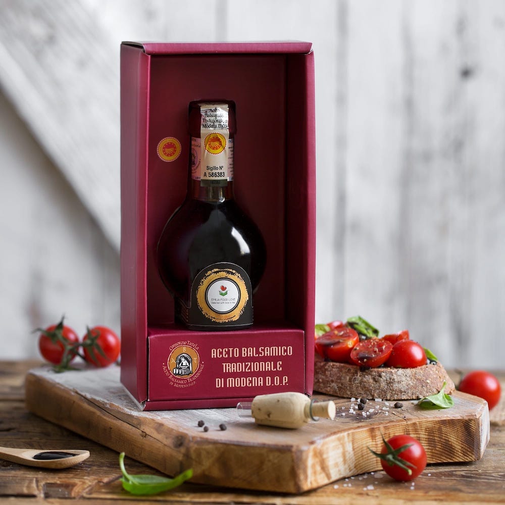 Traditional DOP Balsamic Vinegar of Modena Aged (Affinato) - EMILIA FOOD LOVE Selected with love in Italy
