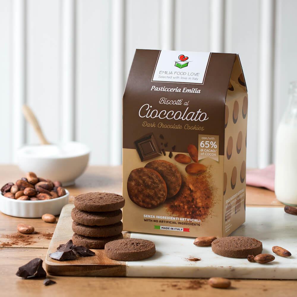 Dark Chocolate Cookies - EMILIA FOOD LOVE Selected with love in Italy
