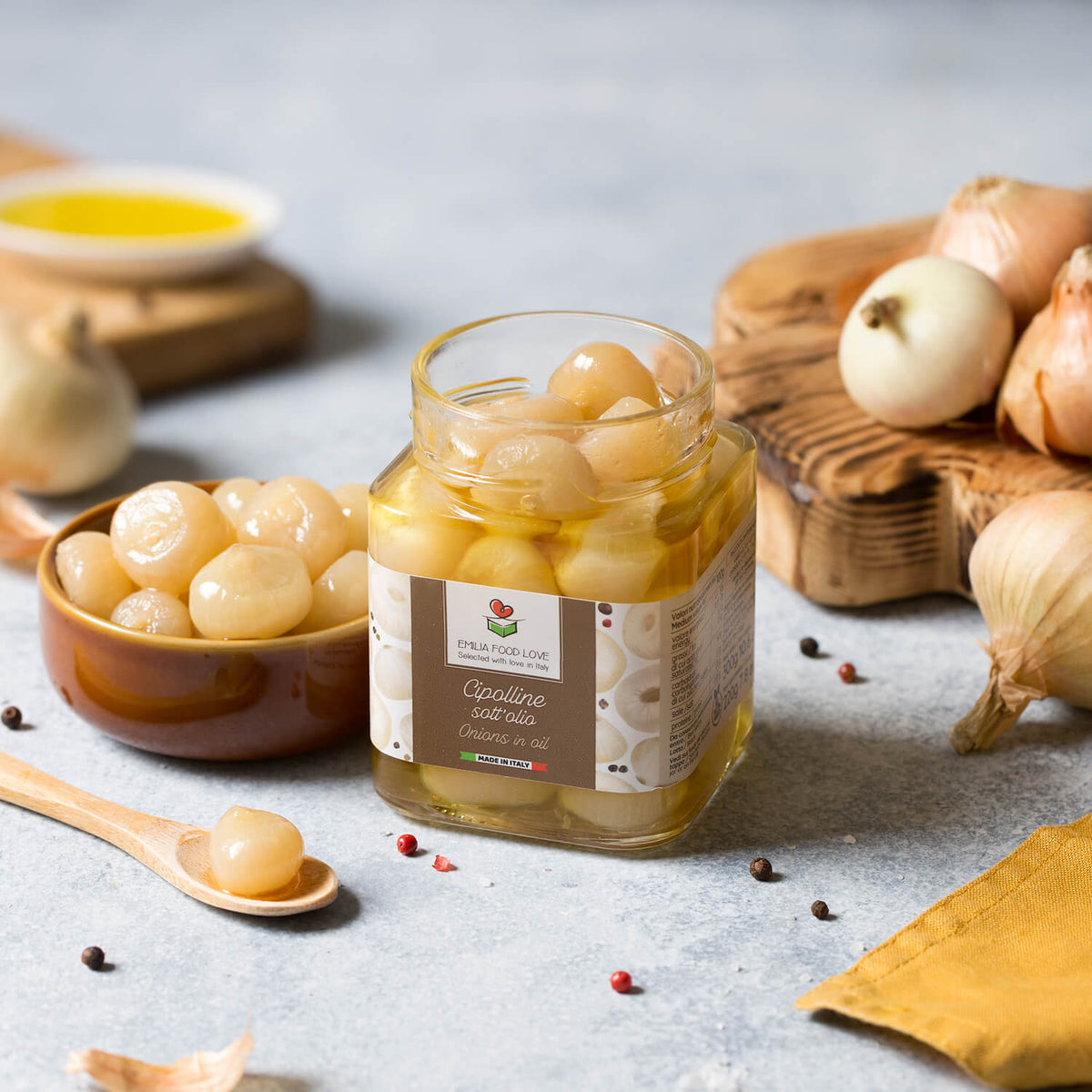 Borettane Onions in oil - EMILIA FOOD LOVE Selected with love in Italy