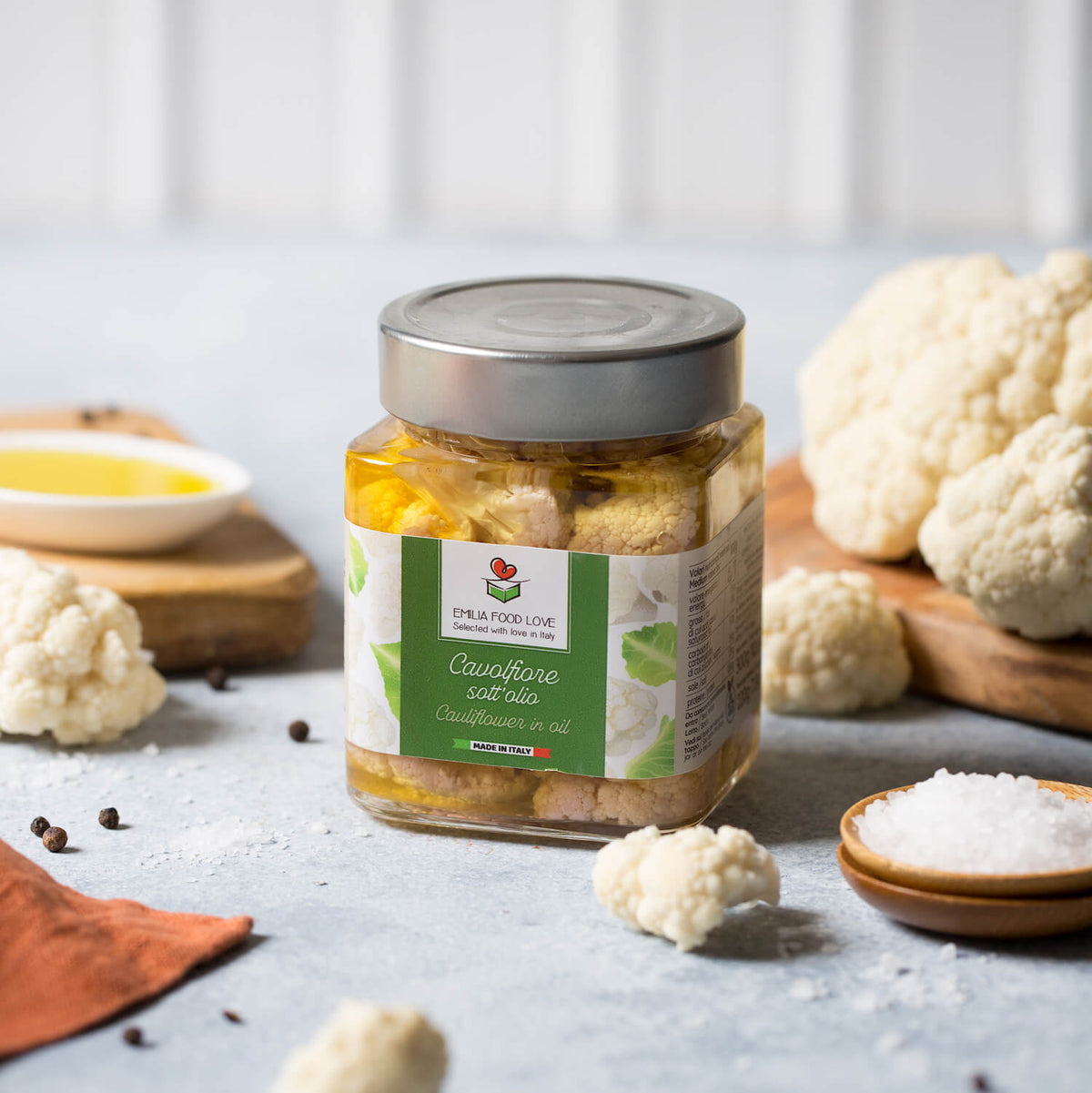 Cauliflower in oil - EMILIA FOOD LOVE Selected with love in Italy