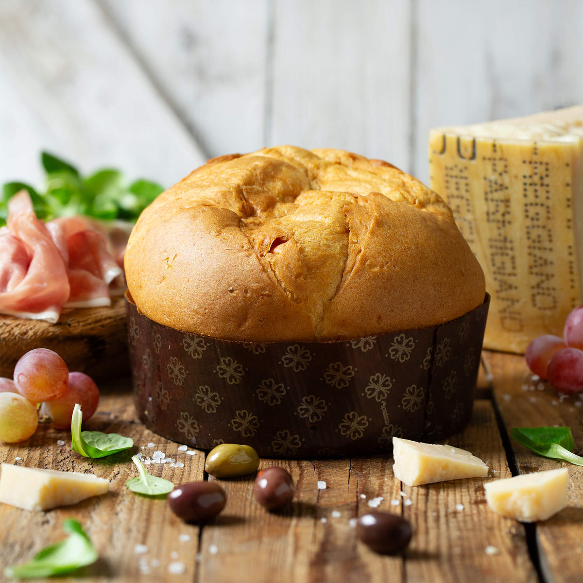 Savory Panettone with Parmigiano Reggiano - EMILIA FOOD LOVE Selected with love in Italy