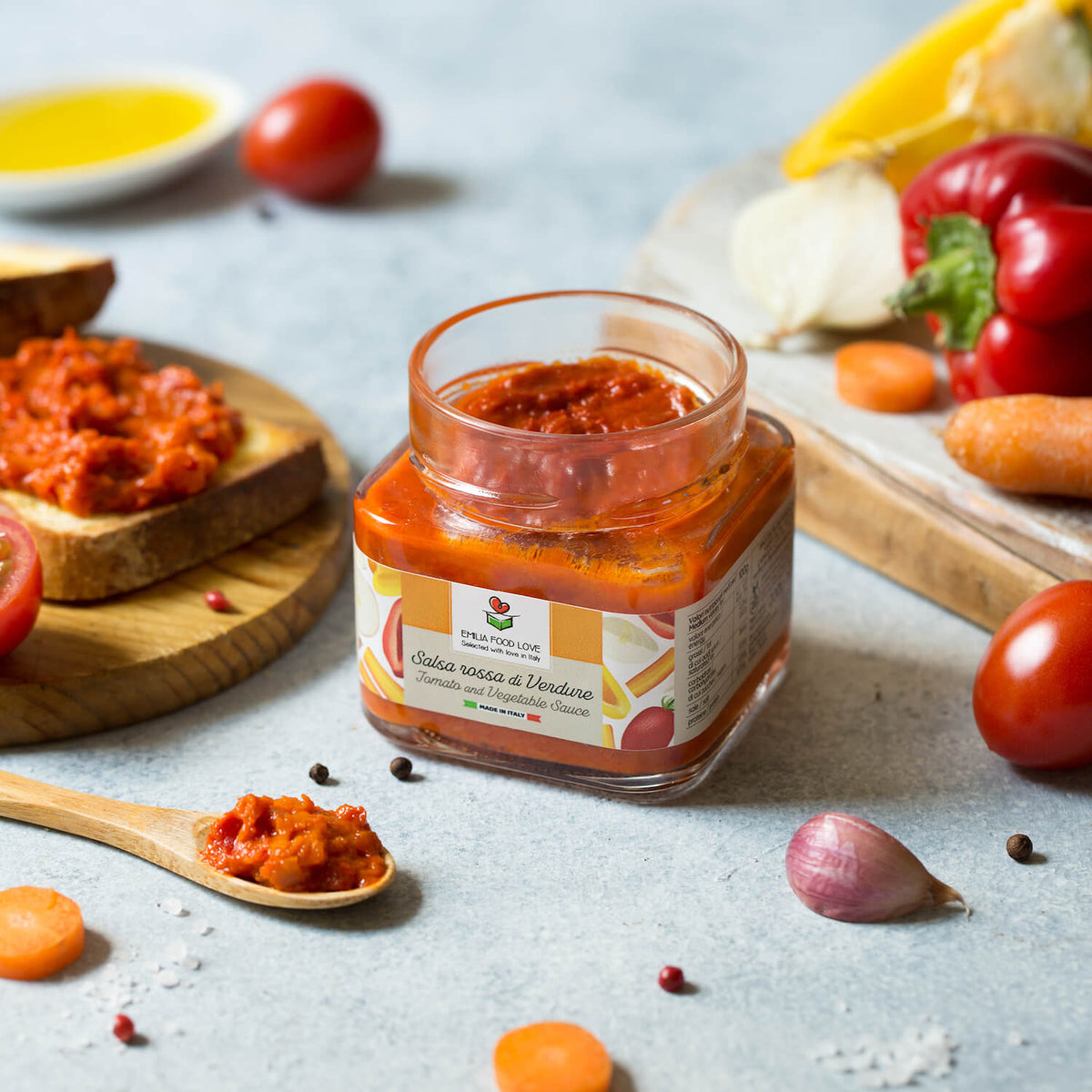 Vegetable Sauces Tasting (4 pack) - EMILIA FOOD LOVE Selected with love in Italy