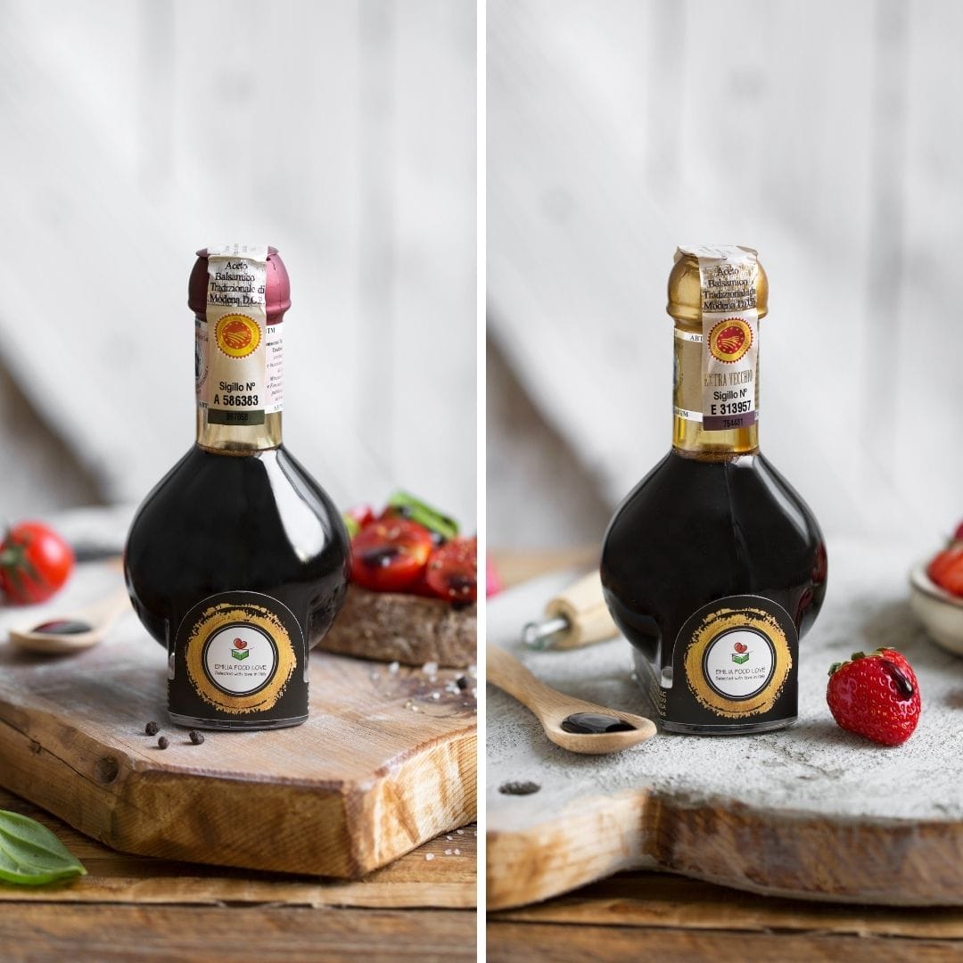 Traditional DOP Balsamic Vinegar of Modena Aged and Extra-aged (Affinato and Extravecchio) - EMILIA FOOD LOVE Selected with love in Italy
