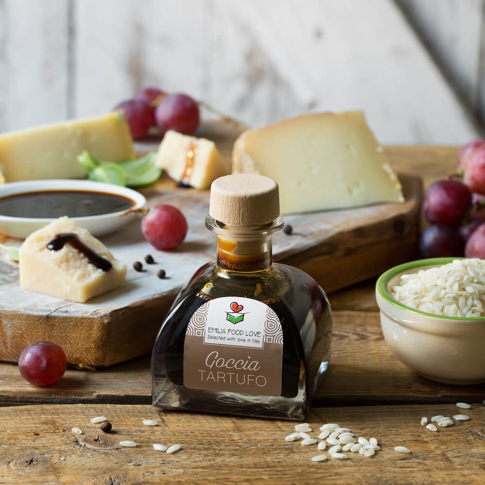 Balsamic Tasting (Black, Apple Fuji, White Truffle, Rosé) - EMILIA FOOD LOVE Selected with love in Italy