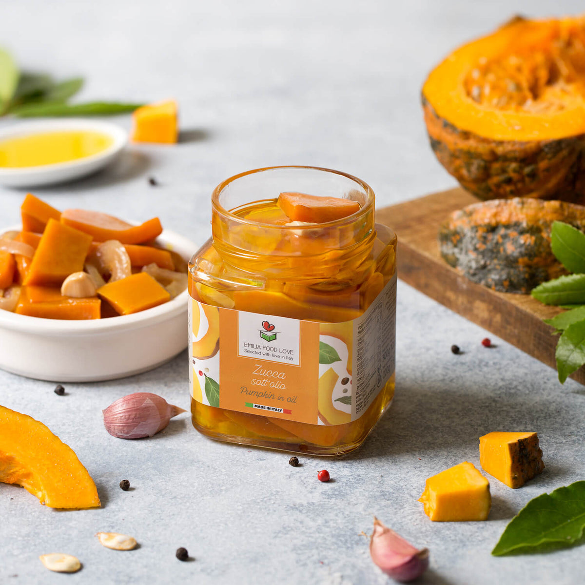 Pumpkin in oil - EMILIA FOOD LOVE Selected with love in Italy
