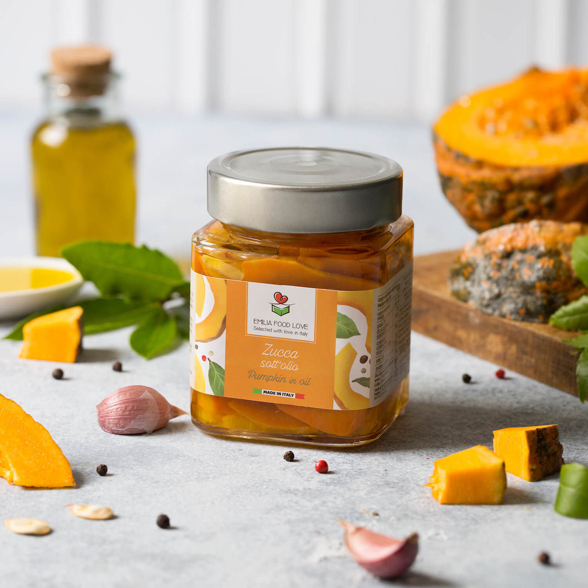 Pumpkin in oil - EMILIA FOOD LOVE Selected with love in Italy